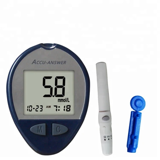 Fast Testing Blood Glucose Meter Device Blood Sugar Monitor with Digital Hospital Glucometer Strips