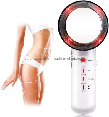 3 in 1 Tens EMS Massage Infrared Therapy Beauty Device for Home Use with Ultrasound Cavitation